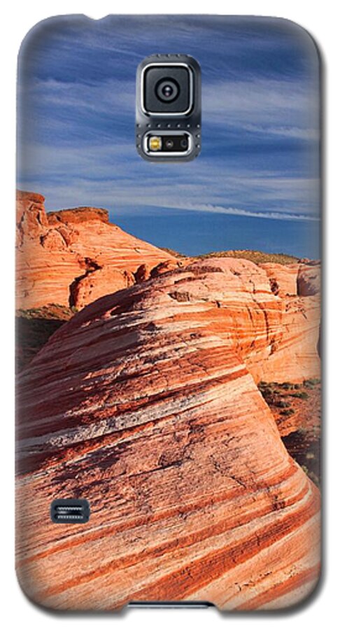 Fire Galaxy S5 Case featuring the photograph Fire Wave by Tammy Espino