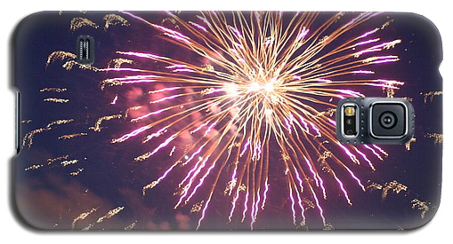 Fire Galaxy S5 Case featuring the digital art Fireworks In The Park 2 by Gary Baird