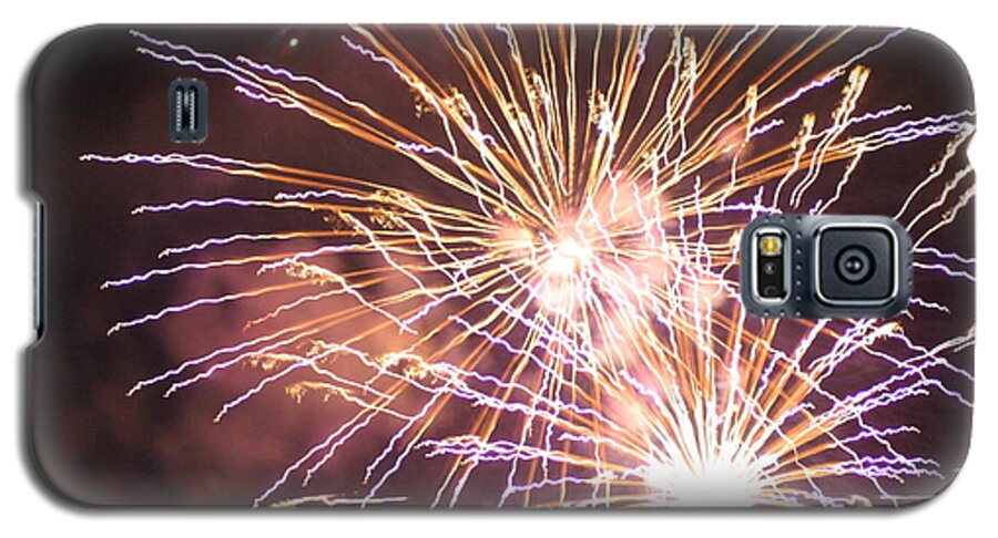 Fire Galaxy S5 Case featuring the digital art Fireworks in the Park 3 by Gary Baird