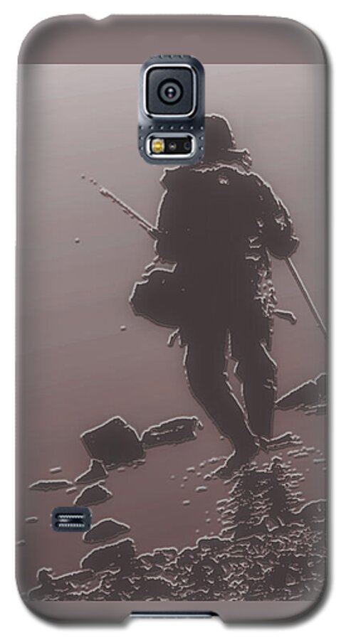 Fisherman Galaxy S5 Case featuring the photograph Fisherman by Charlie Cliques