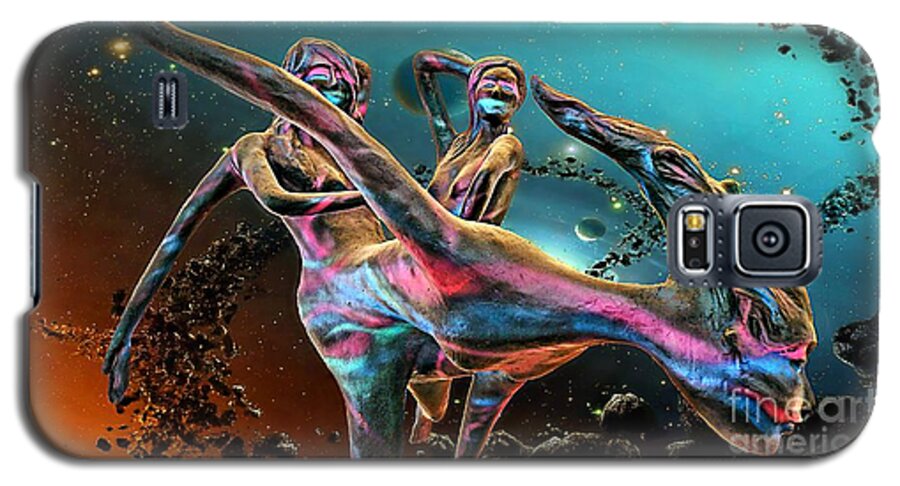 Color Galaxy S5 Case featuring the digital art Floating In The Universe by Ian Gledhill