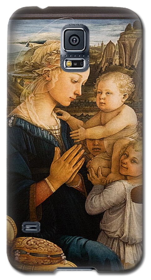 Madonna Galaxy S5 Case featuring the photograph Florence - Madonna and Child with angels- Filippo Lippi by Weston Westmoreland