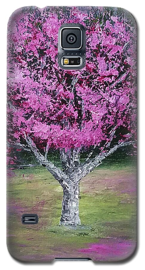 Impressionistic Galaxy S5 Case featuring the painting Flowering Tree by Mishel Vanderten