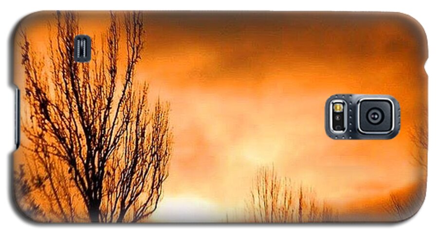 Fog Galaxy S5 Case featuring the photograph Foggy Sunrise by Sumoflam Photography