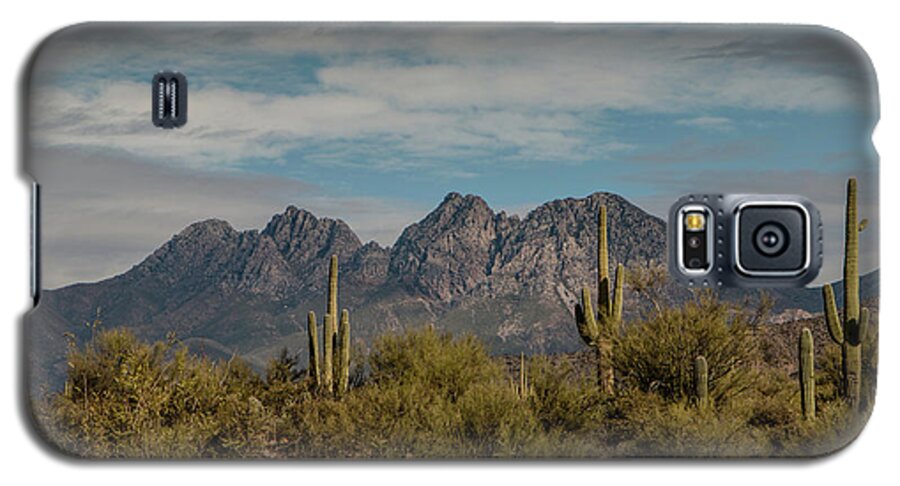 Mountains Galaxy S5 Case featuring the photograph Four Peaks by Teresa Wilson