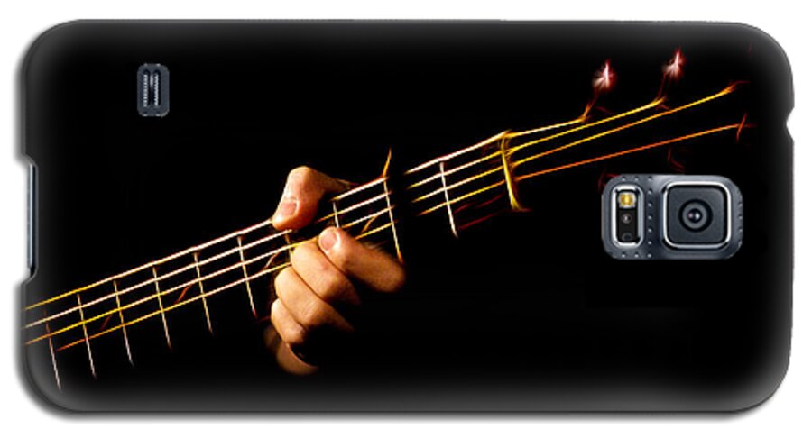 Guitar Galaxy S5 Case featuring the photograph Fractal Frets by Cameron Wood