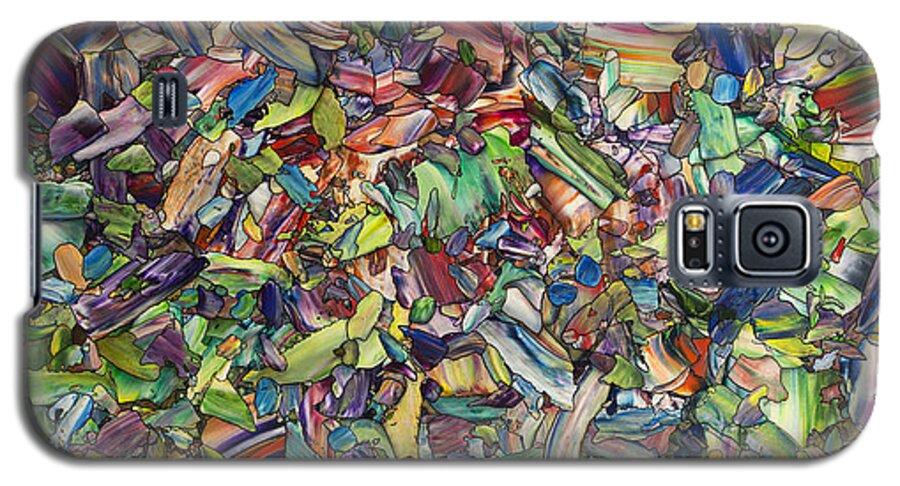 Spring Galaxy S5 Case featuring the painting Fragmented Spring by James W Johnson