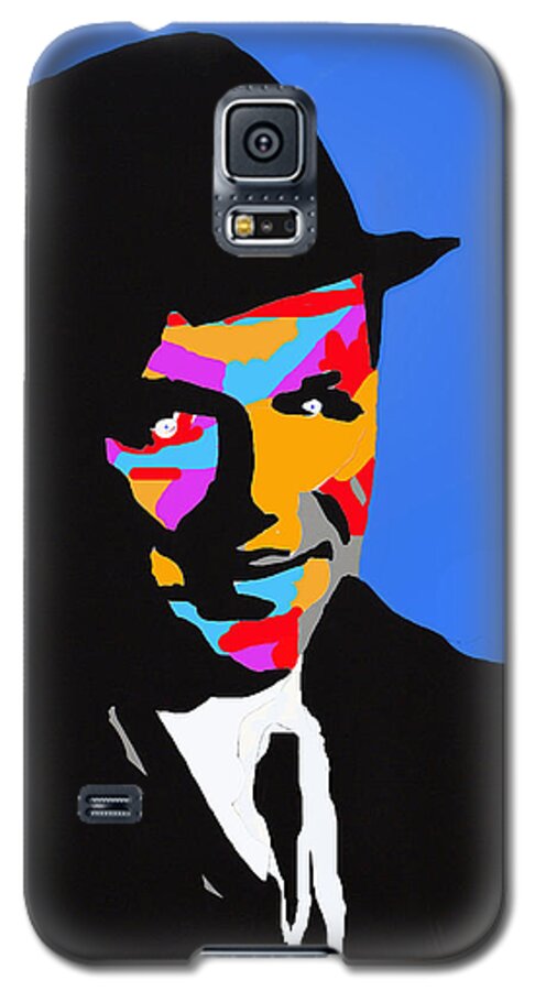 The Rat Pack Galaxy S5 Case featuring the drawing Frank Feeling Blue by Robert Margetts