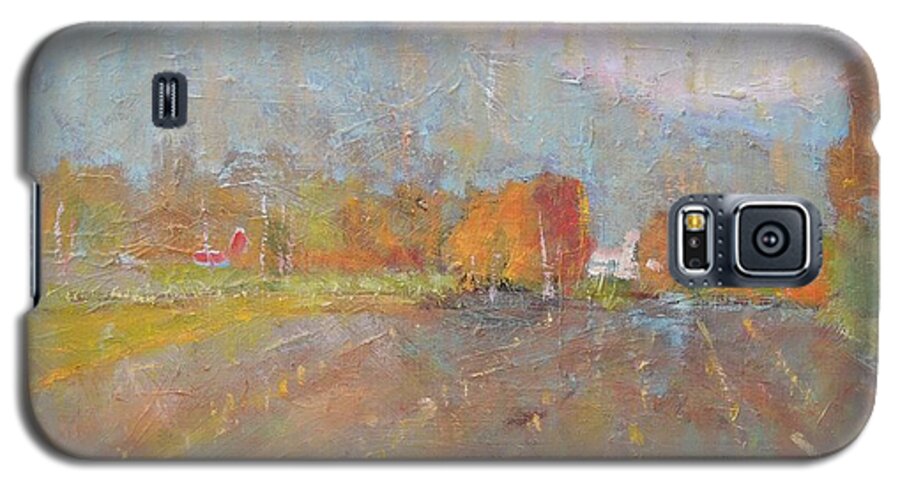 Landscape Galaxy S5 Case featuring the painting Freddie Jayko's by Len Stomski