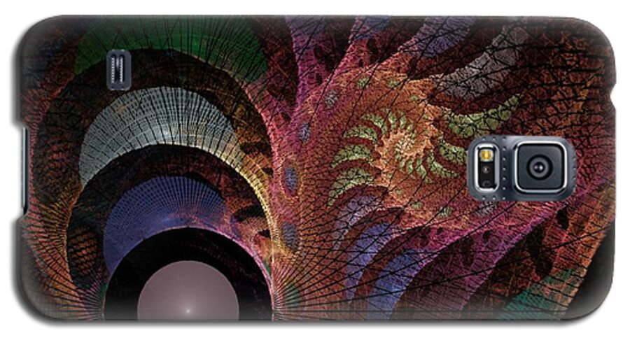 Abstract Galaxy S5 Case featuring the digital art Freefall - Fractal Art by Nirvana Blues