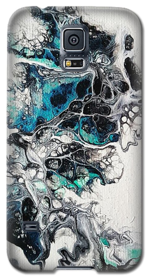 Ice Galaxy S5 Case featuring the painting Frost and Ice by Jo Smoley