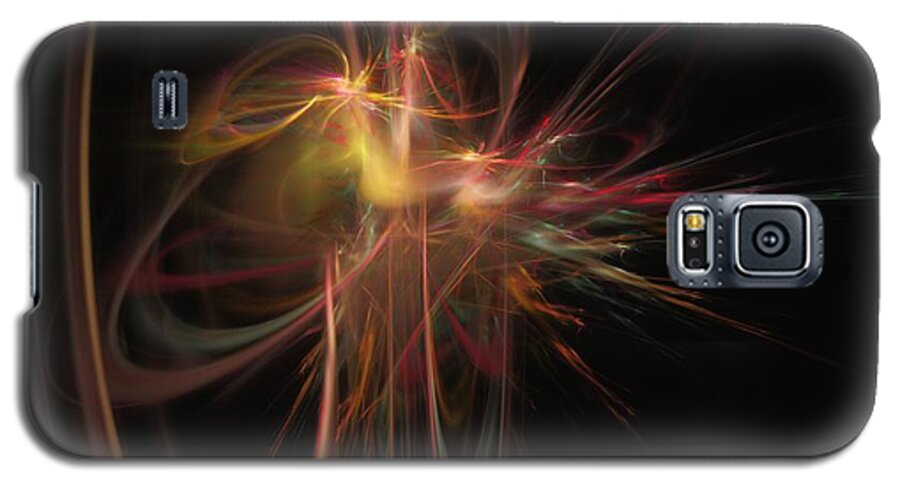 Abstract Digital Painting Galaxy S5 Case featuring the digital art Fusion by David Lane