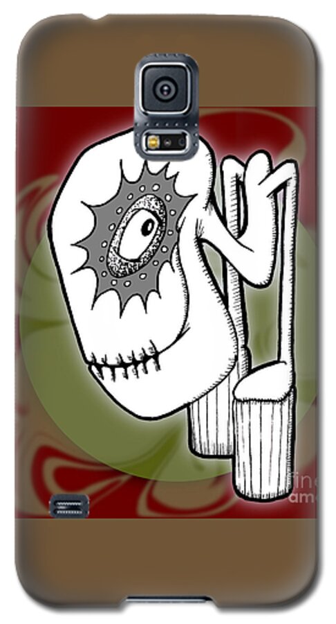 Art Galaxy S5 Case featuring the digital art Ganix by Uncle J's Monsters
