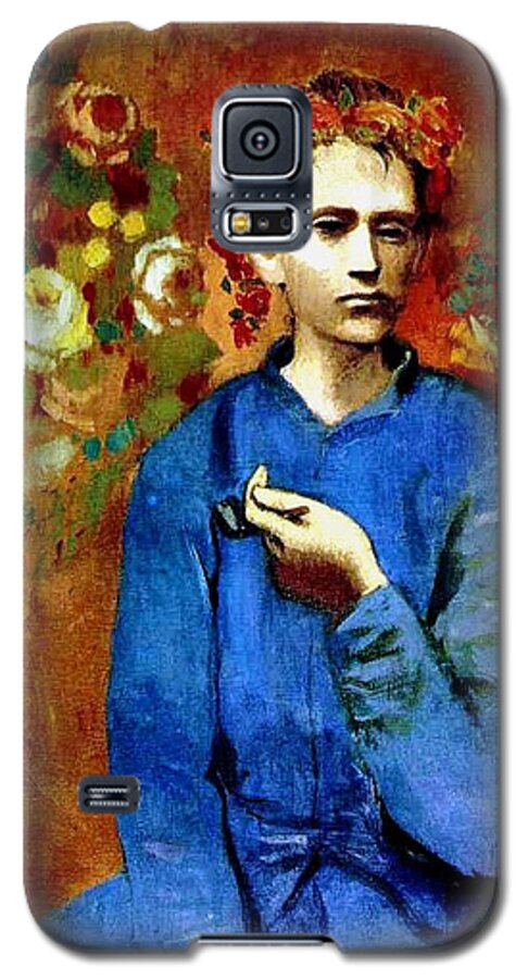 Pd-us: Reproduction Galaxy S5 Case featuring the painting Garcon a la pipe by Thea Recuerdo