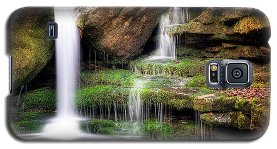 Waterfall Galaxy S5 Case featuring the photograph Garden of Eden by Tamyra Ayles