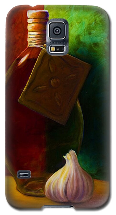 Shannon Grissom Galaxy S5 Case featuring the painting Garlic And Oil by Shannon Grissom