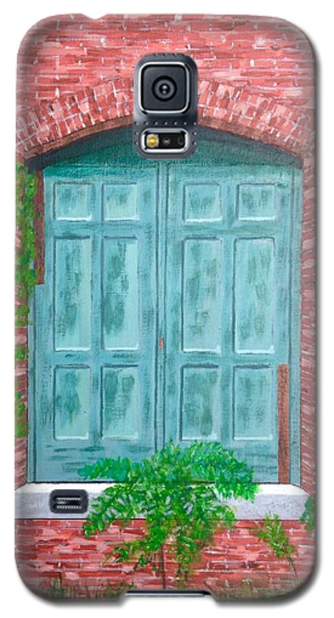 Old Mill Brick Building Galaxy S5 Case featuring the painting Gateway to the Past by Cynthia Morgan