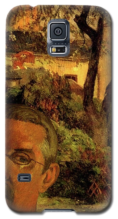 Landscape Galaxy S5 Case featuring the digital art Gauguin Study in Orange by Tristan Armstrong