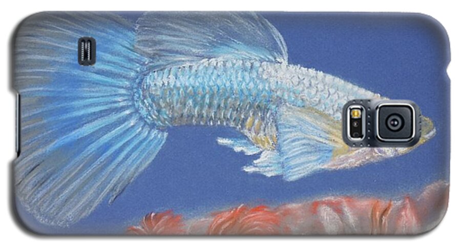 Guppy Gill Reef Sea Pastel Art Galaxy S5 Case featuring the pastel Gill by Sandra Muirhead
