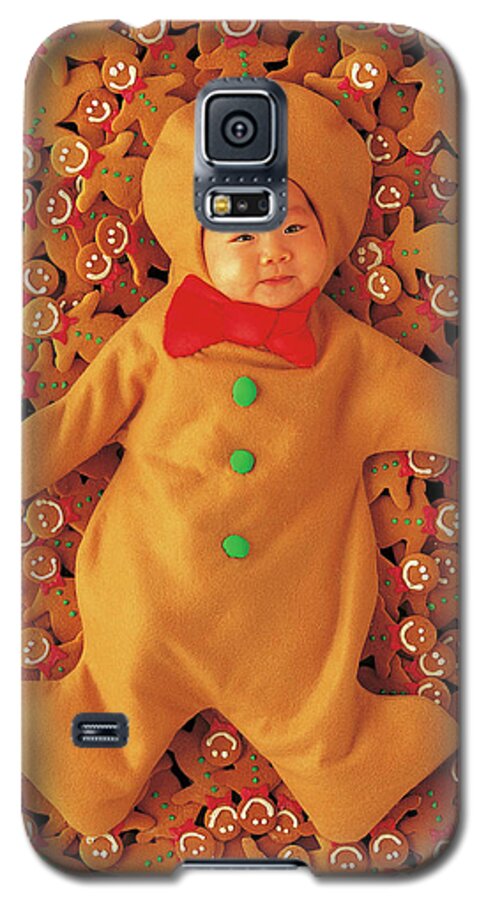 Holiday Galaxy S5 Case featuring the photograph Gingerbread Baby by Anne Geddes