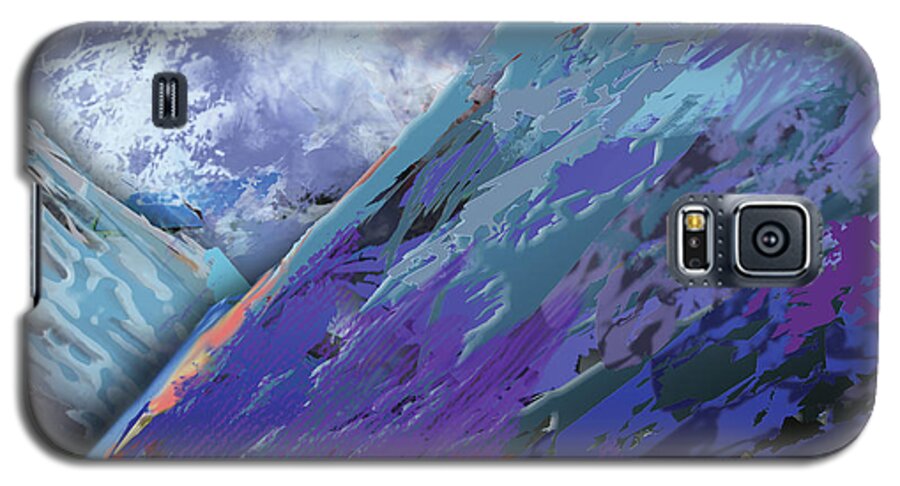 Abstract Galaxy S5 Case featuring the digital art Glacial Vision by Jacqueline Shuler