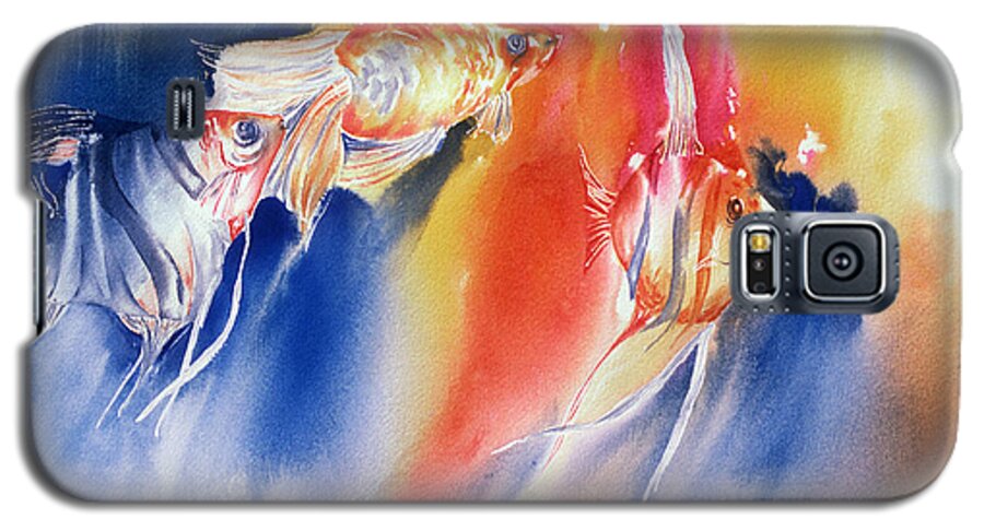  Galaxy S5 Case featuring the painting Go Fish by Tara Moorman