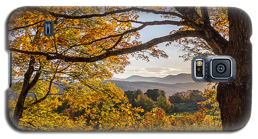 Fall Foliage Galaxy S5 Case featuring the photograph Vermont Framed in Gold by Tim Kirchoff