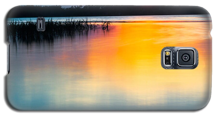 Sunset Galaxy S5 Case featuring the photograph Golden Sunset by Parker Cunningham