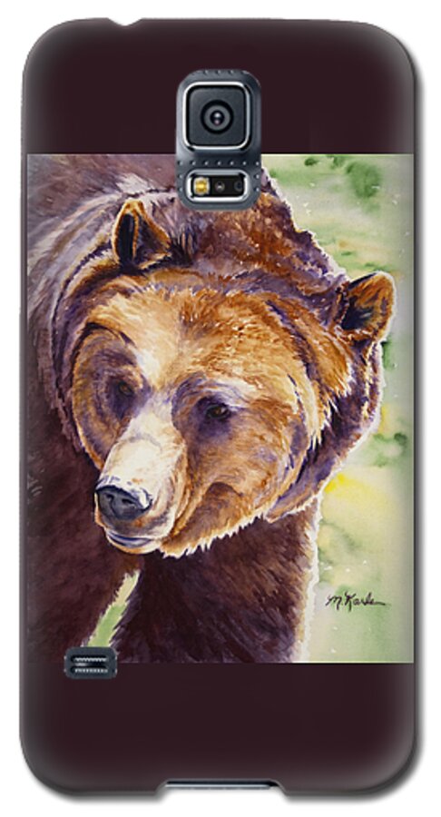 Bear Galaxy S5 Case featuring the painting Good Day Sunshine - Grizzly Bear by Marsha Karle