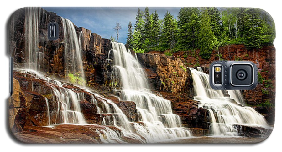 Minnesota Galaxy S5 Case featuring the photograph Gooseberry Falls by Rikk Flohr