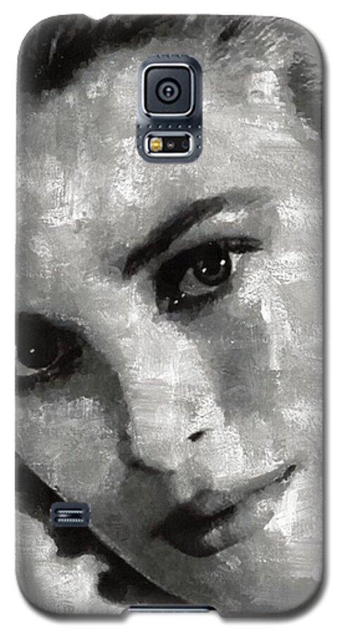 Hollywood Galaxy S5 Case featuring the painting Grace Kelly by Esoterica Art Agency