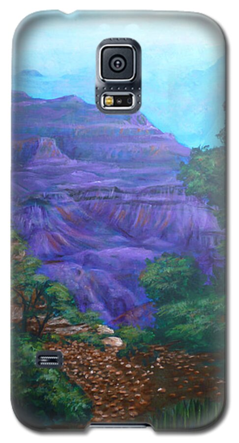 The Grand Canyon Galaxy S5 Case featuring the painting Grand Canyon by Bryan Bustard