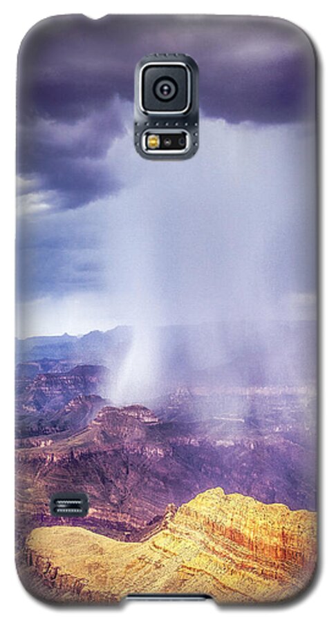 Storm Galaxy S5 Case featuring the photograph Grand Canyon Summer Storm by James Bethanis