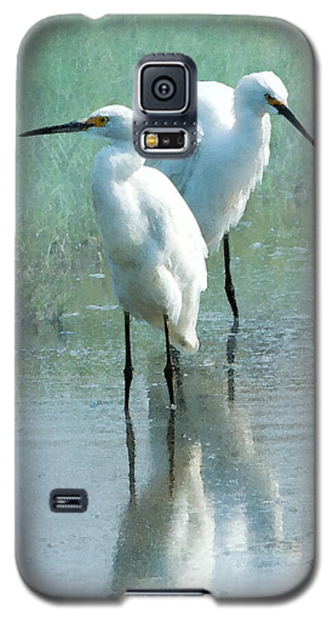Great Egret Galaxy S5 Case featuring the photograph Great Egrets by Betty LaRue
