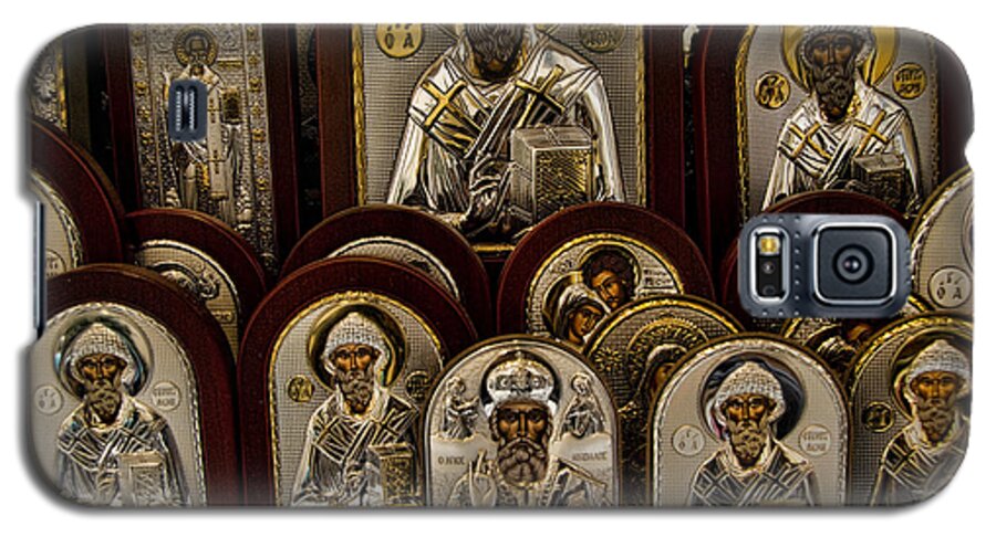 Icons Galaxy S5 Case featuring the photograph Greek Orthodox Church Icons by David Smith