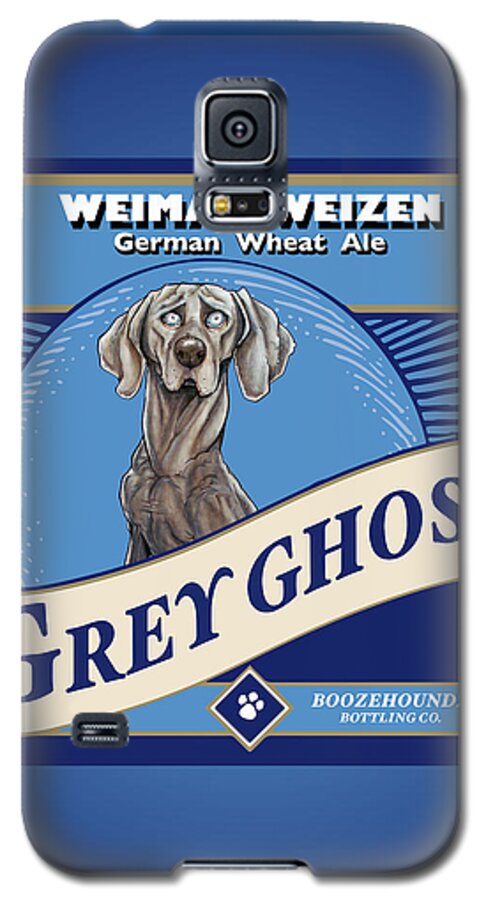 Beer Galaxy S5 Case featuring the drawing Grey Ghost Weimar-Weizen Wheat Ale by John LaFree