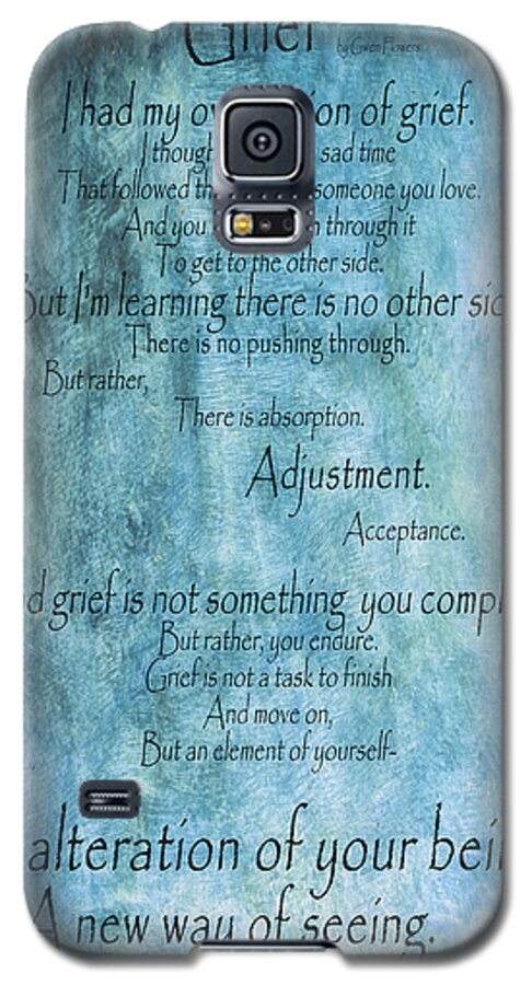 Grief Galaxy S5 Case featuring the mixed media Grief 2 by Angelina Tamez
