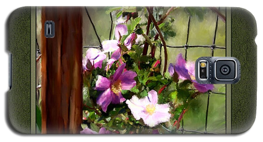 Roses Galaxy S5 Case featuring the digital art Growing Wild by Susan Kinney