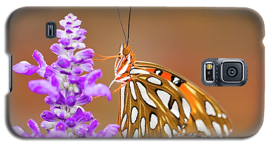 Butterfly Galaxy S5 Case featuring the photograph Gulf Fritillary by Shelley Neff