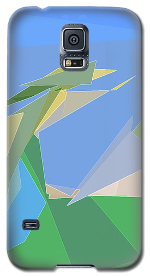 Abstract Galaxy S5 Case featuring the digital art Hailing a Taxi by Gina Harrison