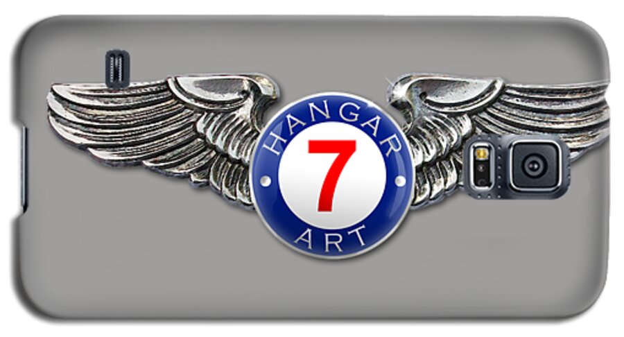 Aviation Galaxy S5 Case featuring the digital art Hangar 7 Art Logo by Mark Donoghue