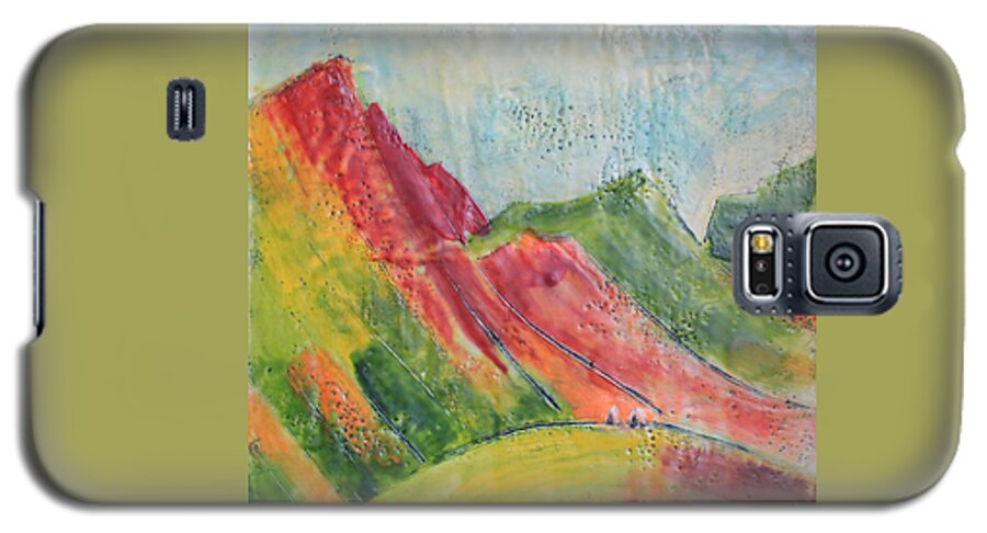 Hatchers Pass Galaxy S5 Case featuring the painting Hatchers Pass by Annekathrin Hansen