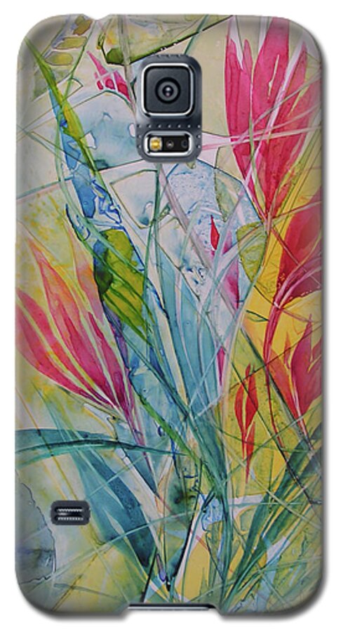 Watercolor On Yupo Galaxy S5 Case featuring the painting Hawaiian Dreams by Annika Farmer