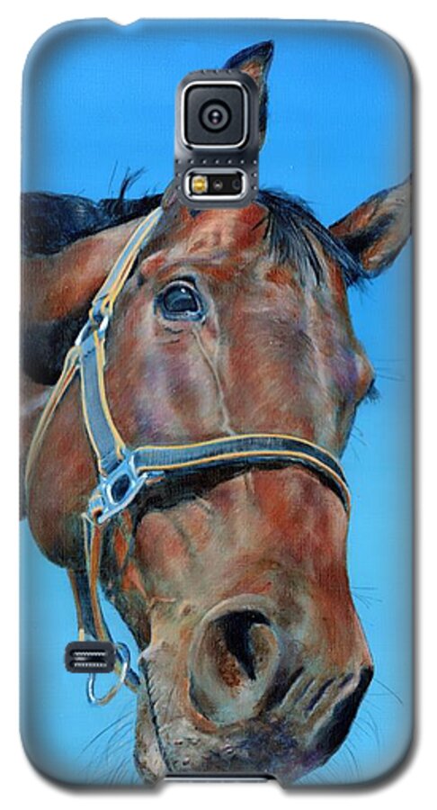 Horse Galaxy S5 Case featuring the painting Henry by John Neeve