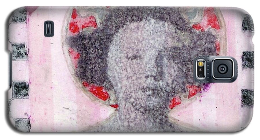 Pink Galaxy S5 Case featuring the mixed media Hero by Desiree Paquette