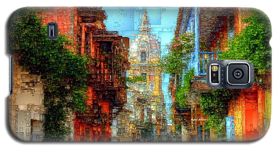 Rafael Salazar Galaxy S5 Case featuring the digital art Heroic City, Cartagena de Indias Colombia by Rafael Salazar