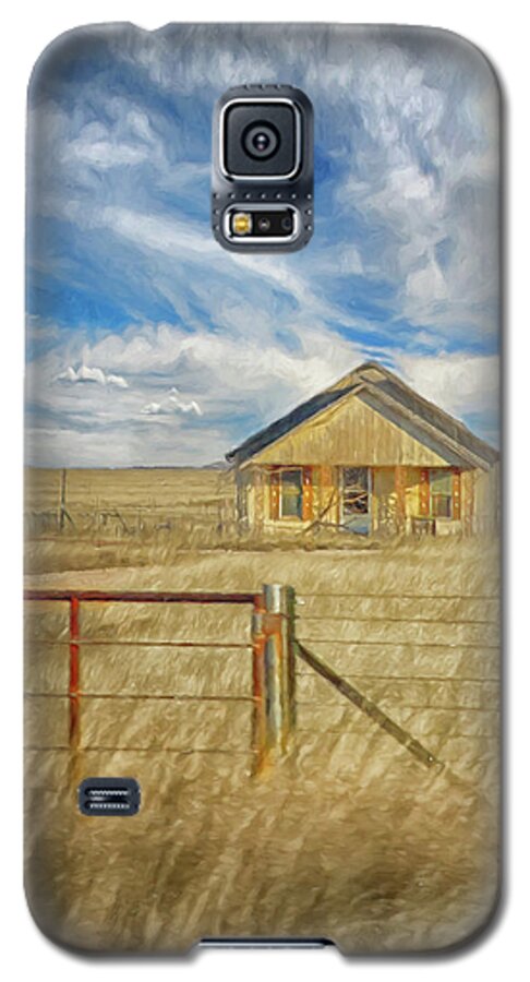 Out On The High Plains Of New Mexico Galaxy S5 Case featuring the photograph High Lonesome Home by Jolynn Reed