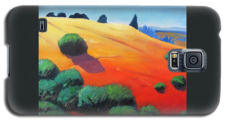 Hills Galaxy S5 Case featuring the painting Hills and Beyond by Gary Coleman