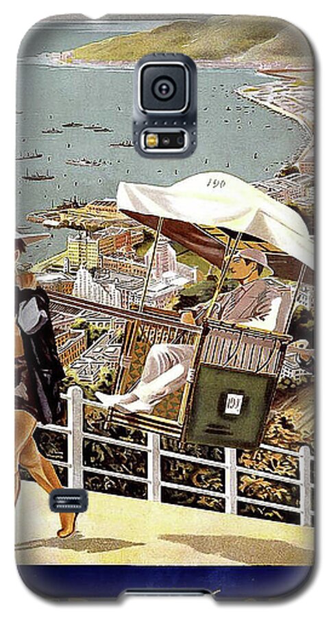 Hong Kong Galaxy S5 Case featuring the painting Hong Kong, riviera of the Orient by Long Shot