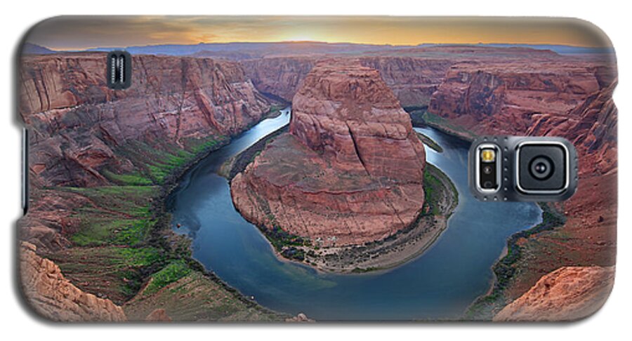 Horseshoe Bend Galaxy S5 Case featuring the photograph Horseshoe Bend Colorado River Arizona by Martin Konopacki